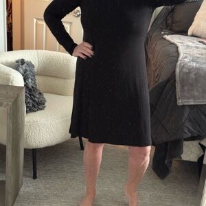 Chic Black Long Sleeve Dress